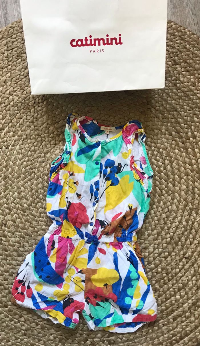 Combi short catimini taille 4 ans