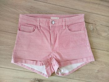 Short rayé rouge H&M 34