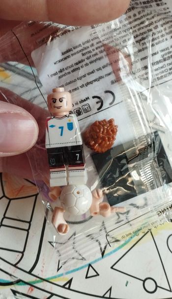 Personnage type Lego football neuf David Beckham équipe Angleterre