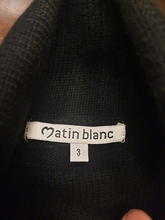 Pull col roulé noir Matin Blanc taille 3 (38/40) - photo numéro 12