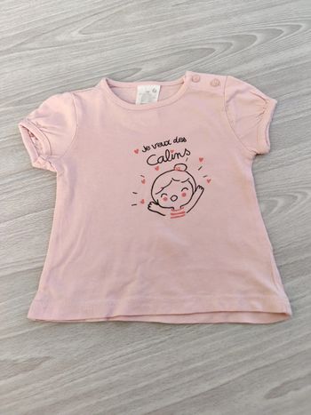 T-shirt manches courtes 1 mois
