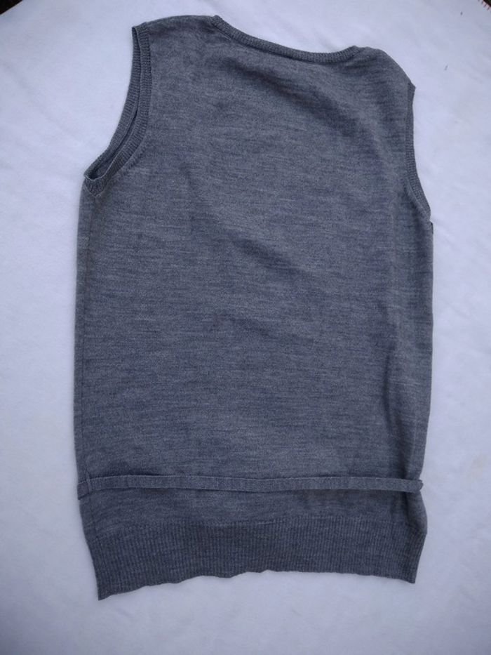 Pull sans manche gris - photo numéro 2