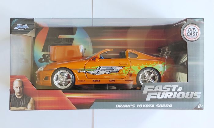 FAST & FURIOUS - 1995 Toyota Supra - Voiture Collection - Jada Toys - 1:24
