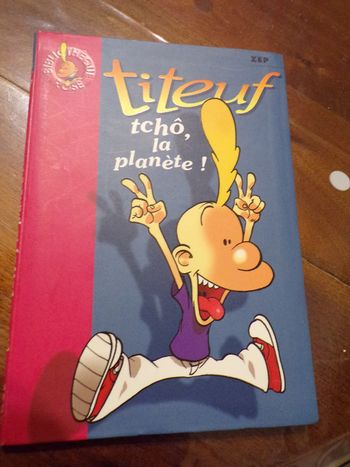 Livre N°1177titeuf tcho la planète Bibliothéque rose