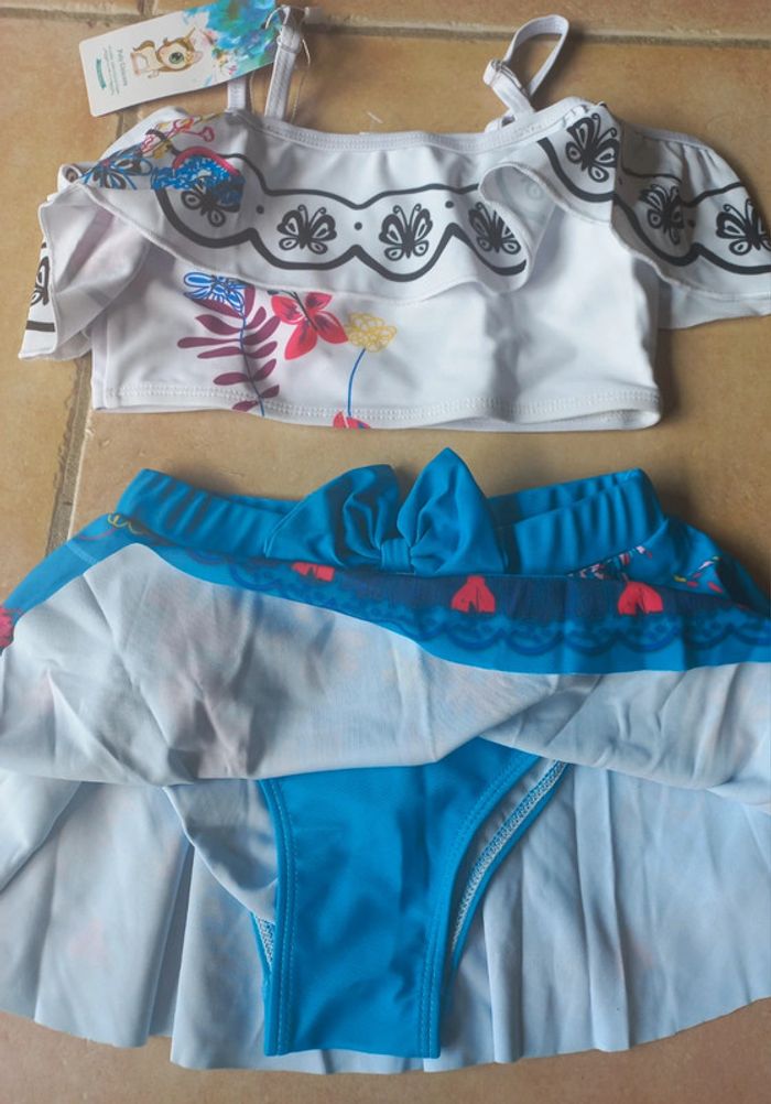 Maillot de bain 2 pièces 3/4 ans 100 cm encanto