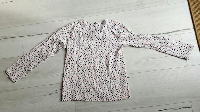 Vêtement fille tee-shirt manches longues Elle est ou la mer 10 ans - photo numéro 3