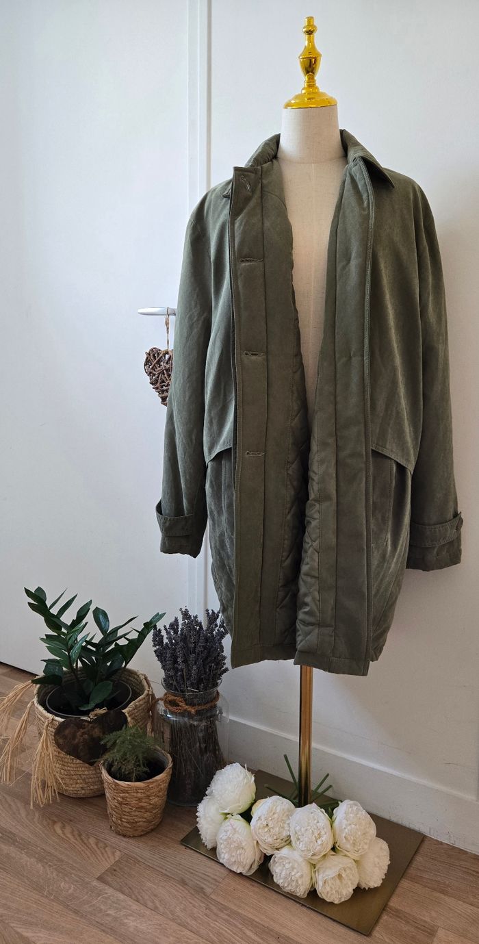 Manteau/Caban kaki Didadi taille 46 - photo numéro 3
