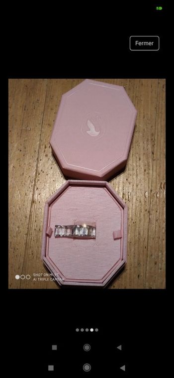 Magnifique bague Swarovski 55
