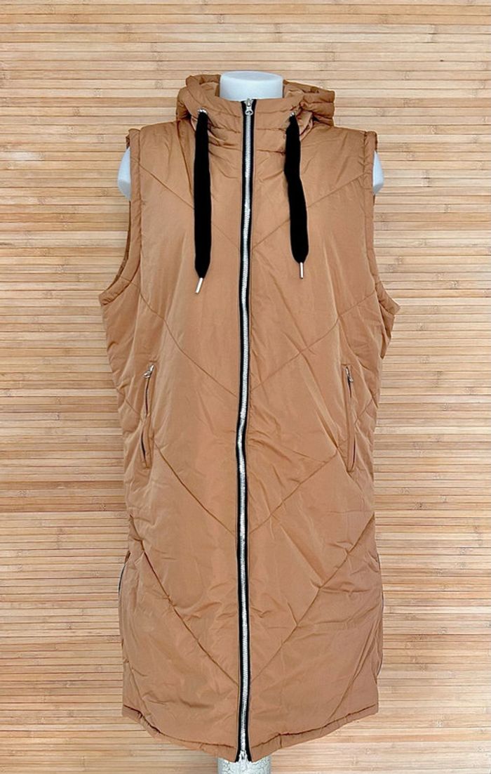 Veste longue sans manche femme XL