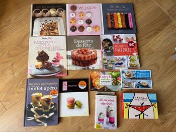 Lot de livres de cuisine / pâtisserie