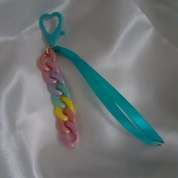 Porte-clé maillons et ruban