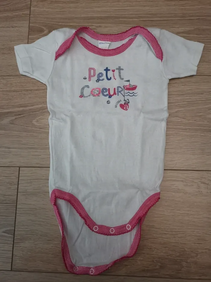 Lot de 2 bodies fille 1 an - photo numéro 2