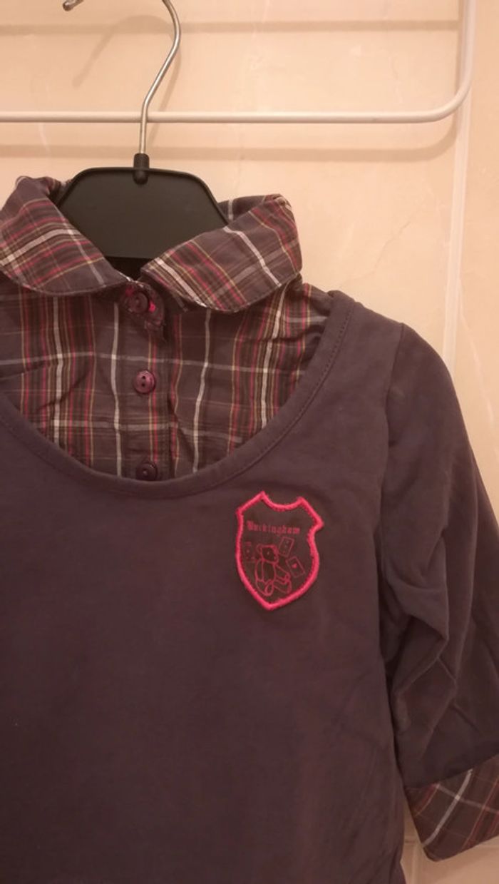 Tee-shirt avec col inséré T3 ans - V92B - photo numéro 3