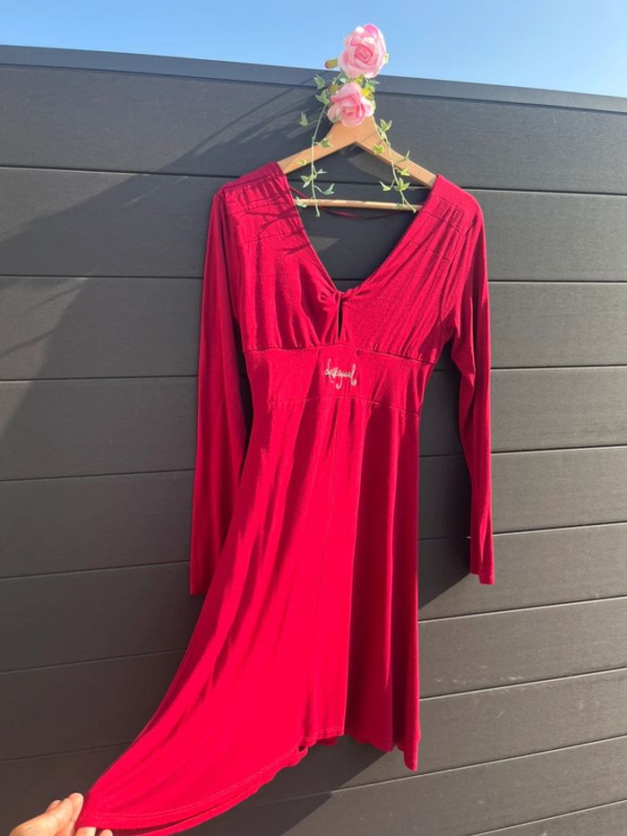 robe en jersey rouge - photo numéro 4