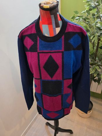 Pull vintage en laine Taille unique