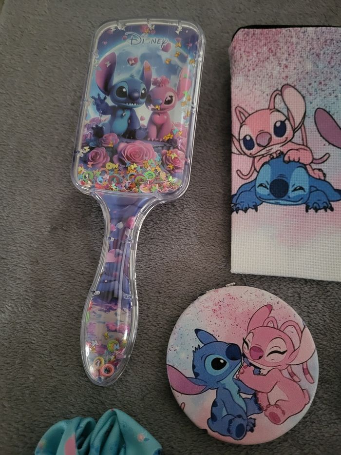 Lot cheveux beauté bleu violet Stitch - photo numéro 2