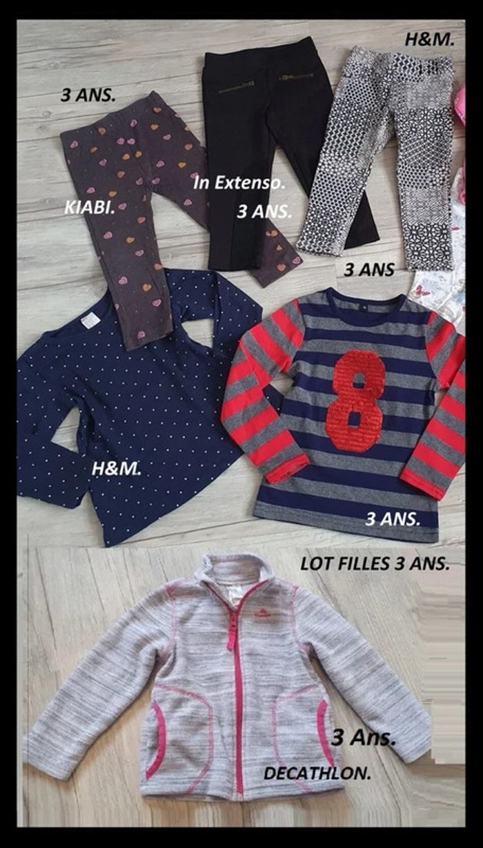 LOT de vêtements filles Taille 3 ans - photo numéro 2