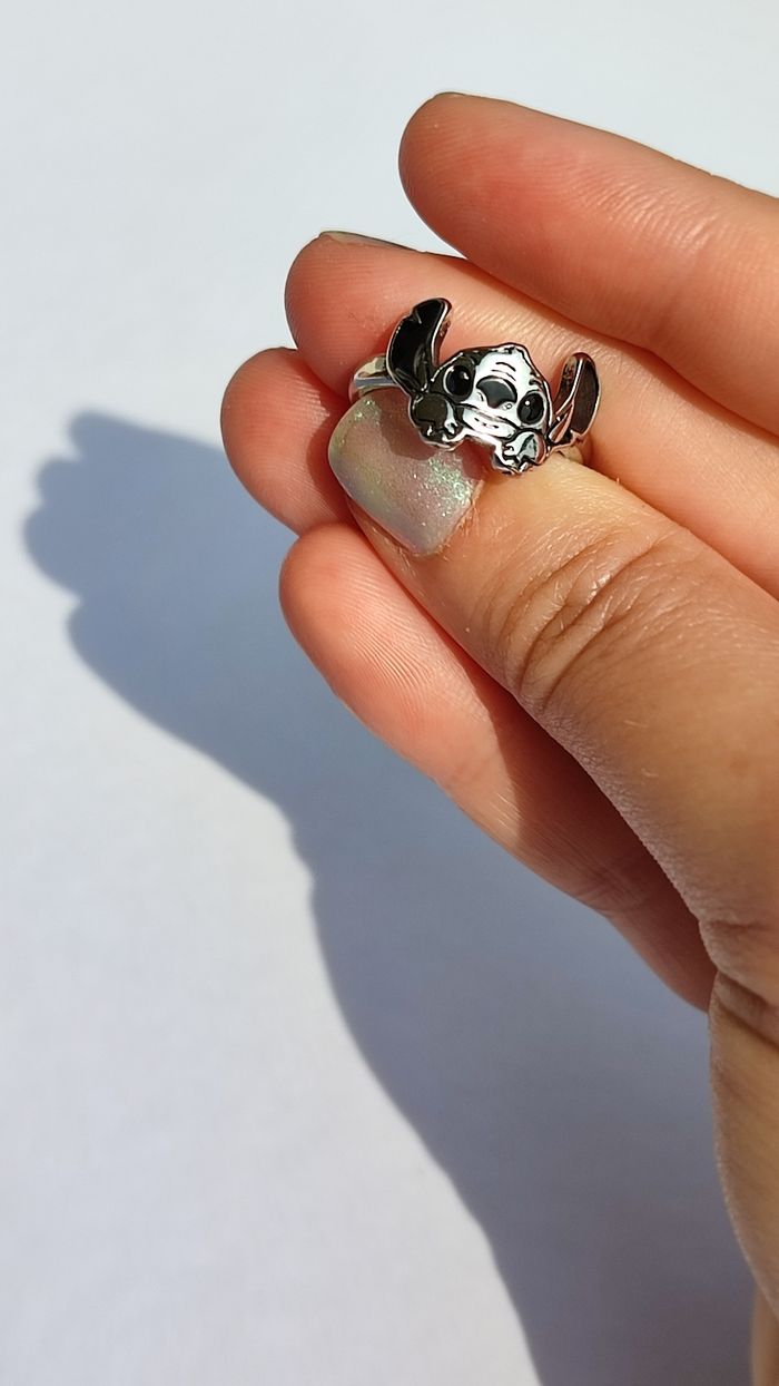 Bague stitch argenté acier inoxydable - photo numéro 4