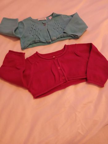 2 Boléro bebe 6 mois 