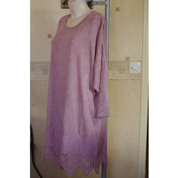 As by Strena - Robe laine et dentelle Taille 40 - photo numéro 5