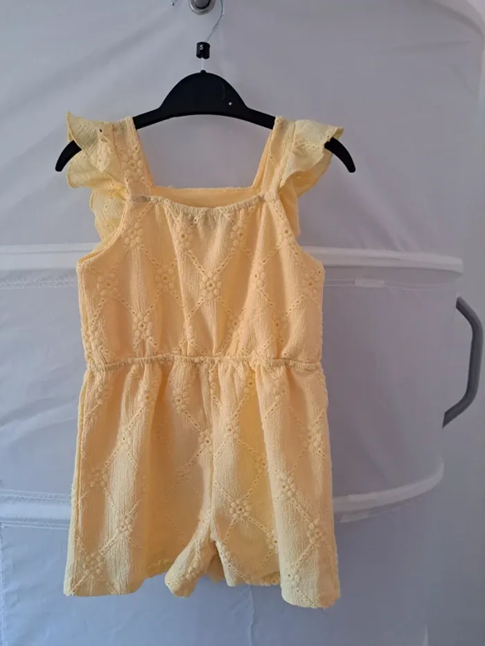 Combishort jaune fille - photo numéro 2