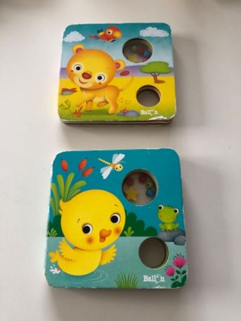 2 livres bébé cartonnés : Mon livre hochet