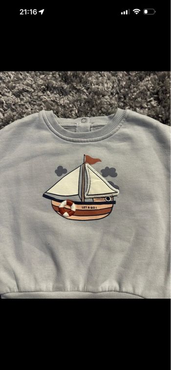 Pull bébé garçon -taille 6 moi 