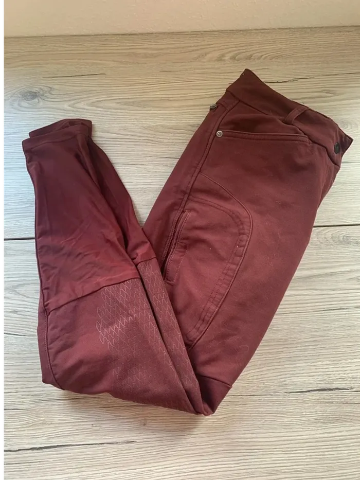 Pantalon Fouganza – Taille S – Très Bon État – Bordeaux – Grip aux Genoux