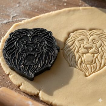 Emporte-pièce lion majestueux pour biscuits et pâtisseries créatives