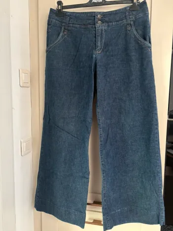 Pantalon jean jambe large Chattawak taille 42