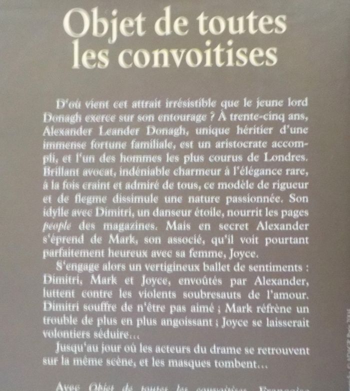 OBJET DE TOUTES LES CONVOITISES de Françoise BOURDIN Ed. Belfond - photo numéro 2