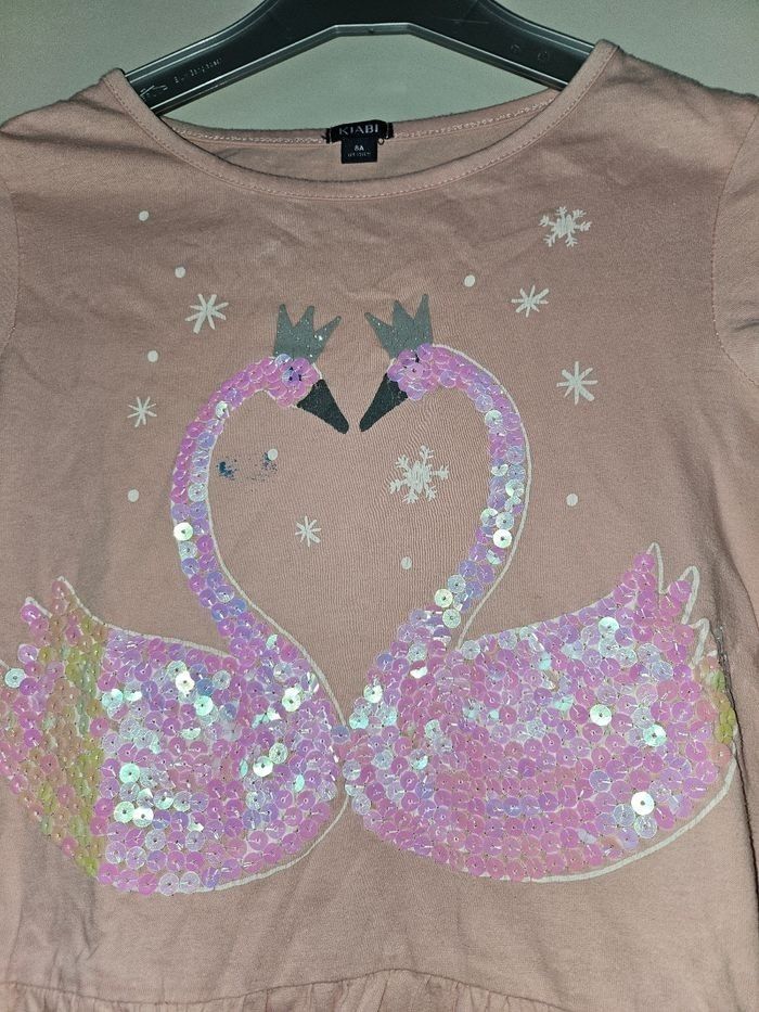 T-shirt ML cygnes 8 ans - photo numéro 3