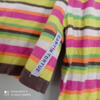 Gilet court à rayures 4ans