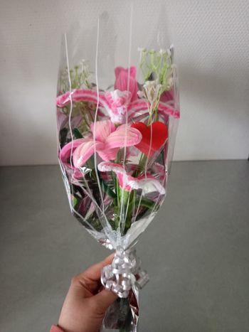 Bouquet en chenillette - prêt à offrir 