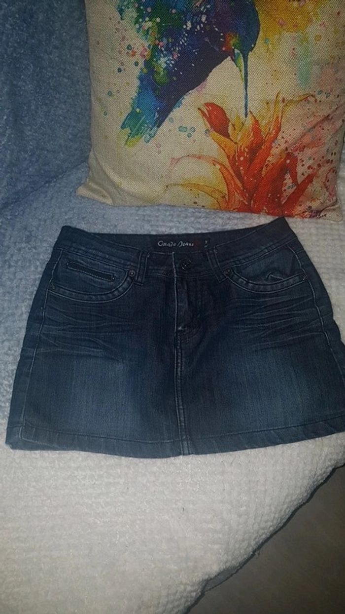 Jupe en jeans bleu marine taille M