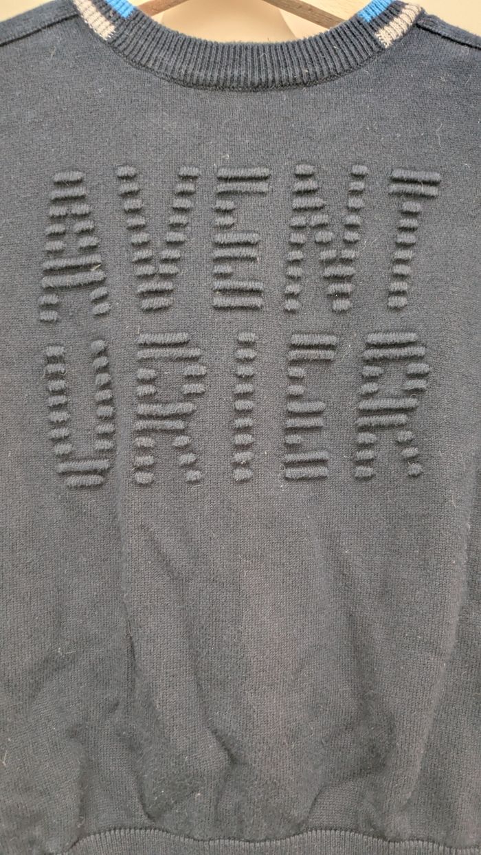 🧥 Pull garçon Orchestra 8 ans – bleu marine, motif “aventurer - photo numéro 4