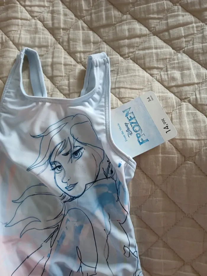 Maillot de bain une pièce la reine des neiges disney 3 ans - photo numéro 2