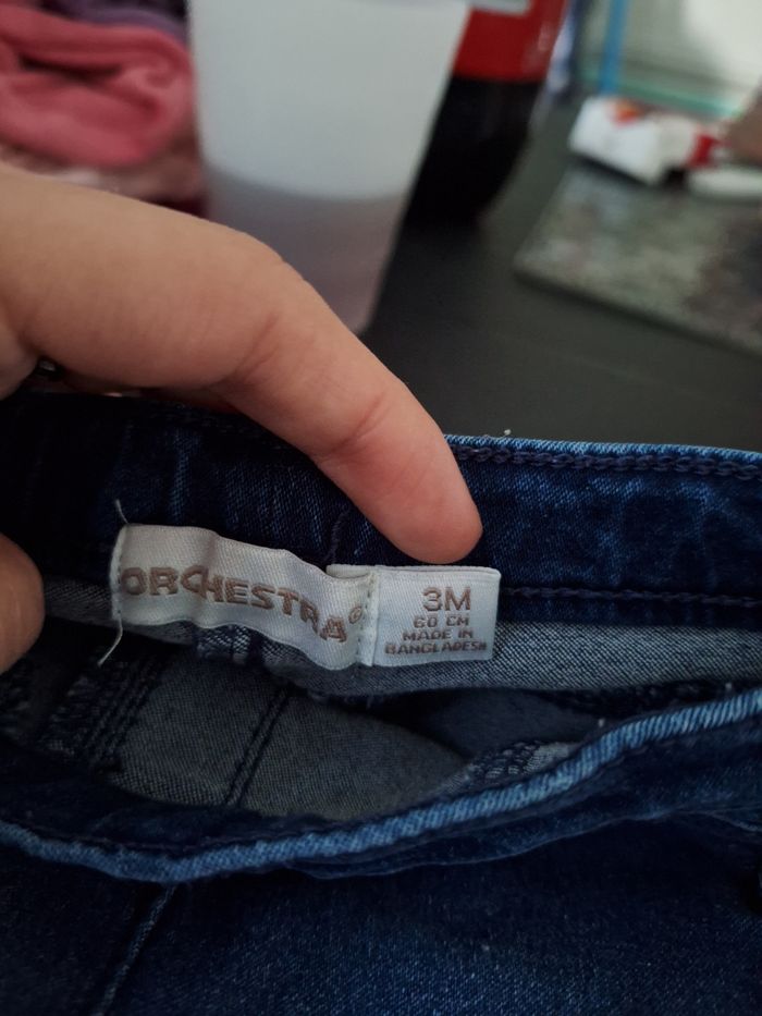 3 jeans fille taille 3 mois - photo numéro 2