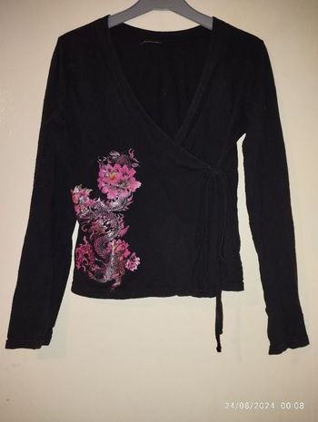 Cache coeur fleur dragon