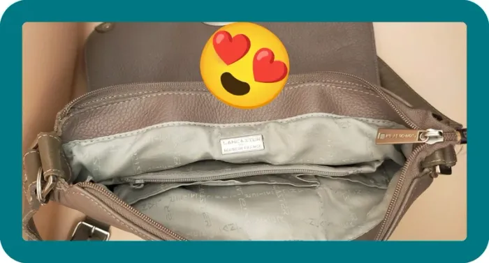 Sac à main Lancaster, beige - photo numéro 6