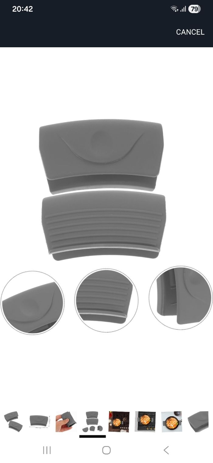 Poignées en Silicone pour Casserole - photo numéro 2