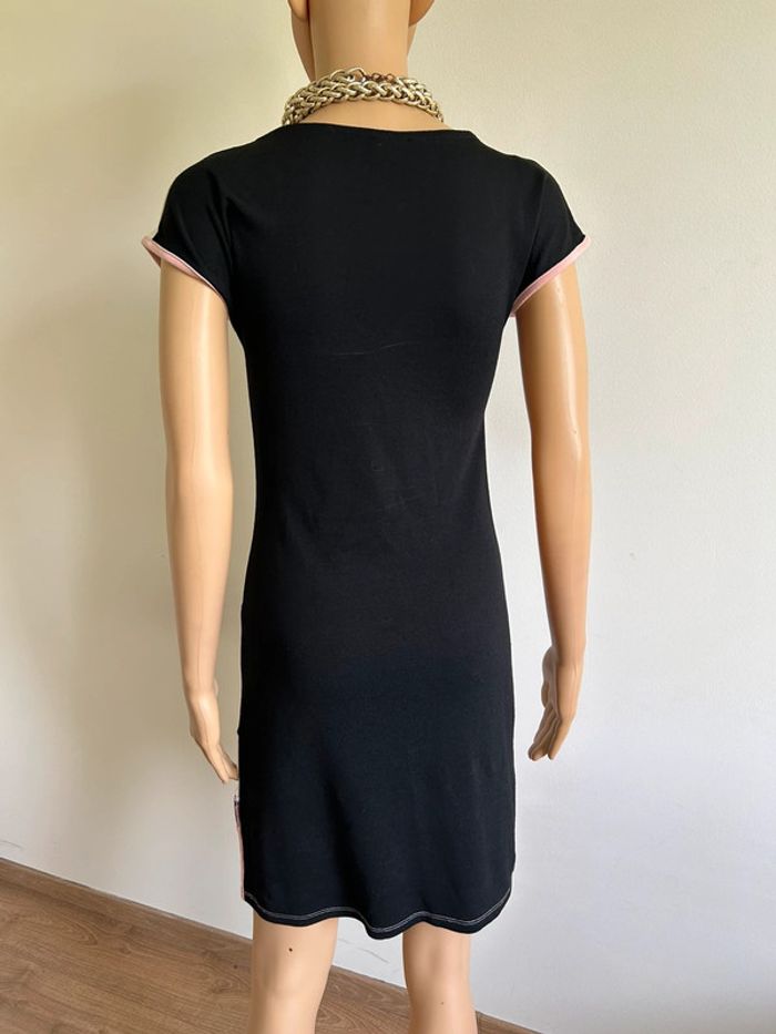 Robe rose noire et blanche à manches courtes Bodyflirt taille 34/36 jamais portée - photo numéro 7