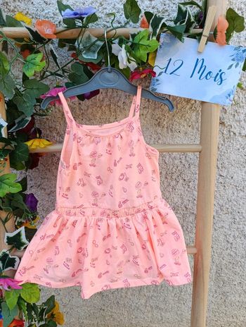 Robe bretelle 12mois Pat et Ripaton