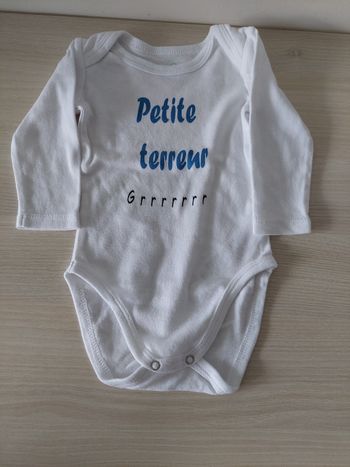 Bodys manches longues fille 9 mois