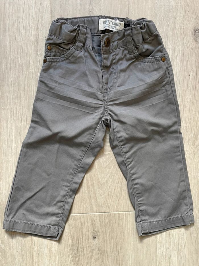 Pantalon 6M gris bout’chou