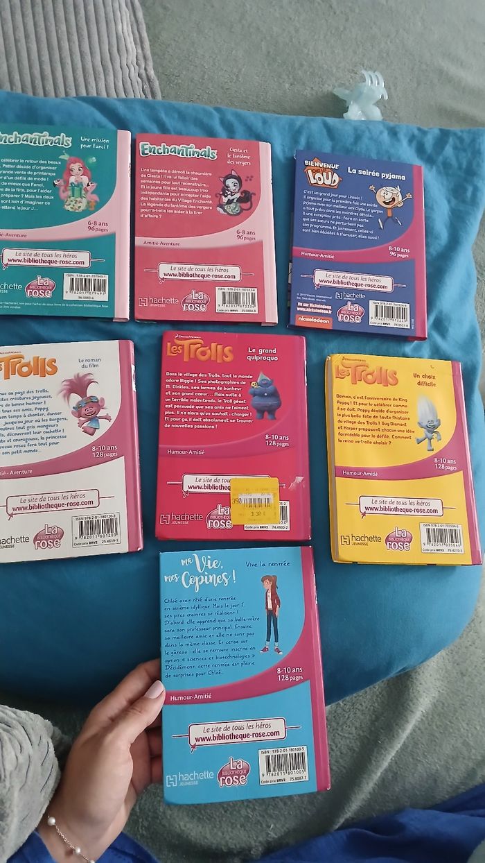 Lot de 7 livres bibliothèque rose - photo numéro 2