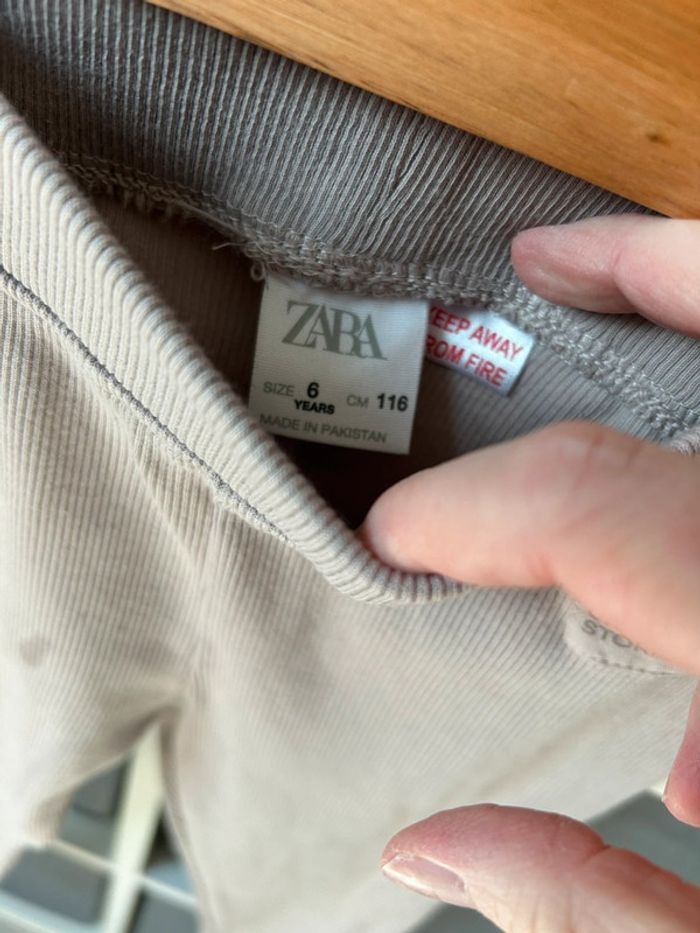 Legging beige droit- Zara - 6 ans - photo numéro 4