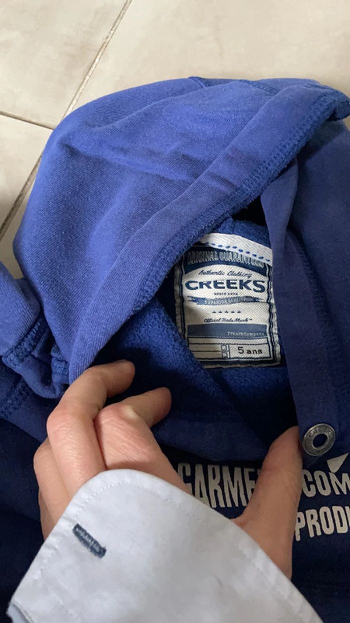 Pull creeks capuche 5 ans - photo numéro 3