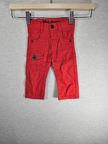 Pantalon rouge tape à l'œil 3 mois