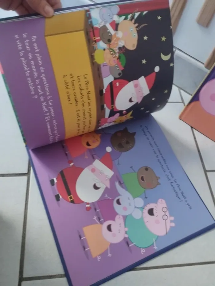 Lot livres Peppa pig (grand format) anniversaire et père Noël - photo numéro 3